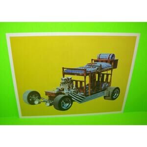 Bunk Bed Hot Rod Racer California Show Car Original Photo Print Jay Ohrberg 1969